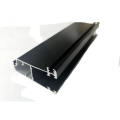 Aluminum Doors Windows Profiles Black Powder Coated Surface